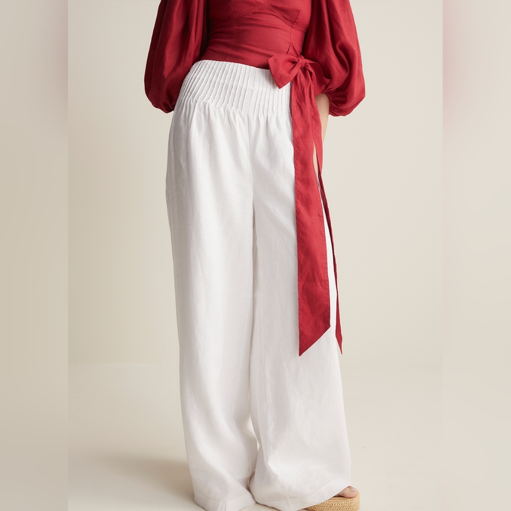 Joslin Elodie Linen Palazzo Pant